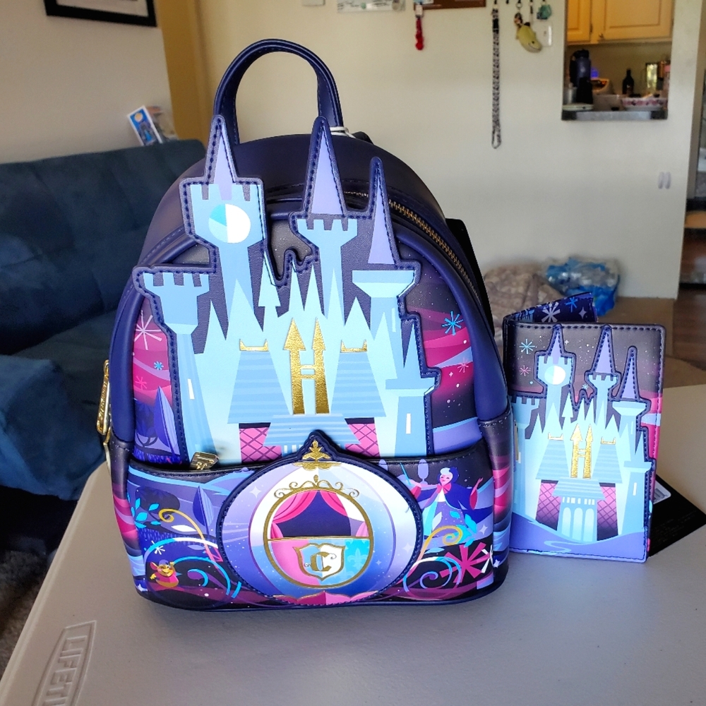 Cinderella Loungefly Mini Backpack and Wallet Set